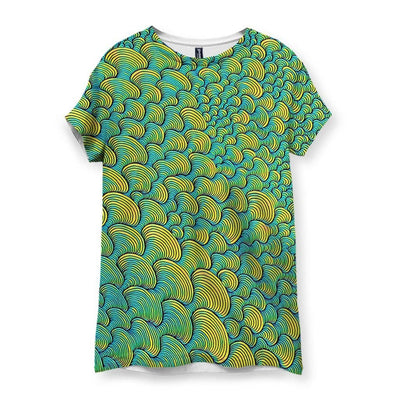 SCRIBBLEWAVE - Green Women's T-Shirt