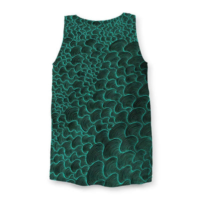 SCRIBBLEWAVE - Green Men's Tank