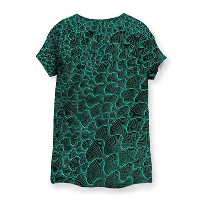 SCRIBBLEWAVE - Green Women's T-Shirt