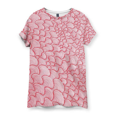 SCRIBBLEWAVE - Red Women's T-Shirt