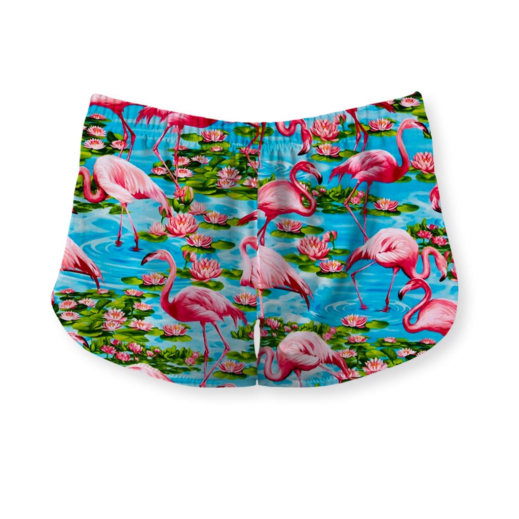 Flamingo Paradise Damen-Laufshorts