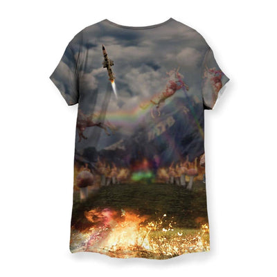 Rainbow Unicorn Kim Jong Un Women's T-Shirt