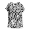 Color Wash Black & White Women's T-Shirt