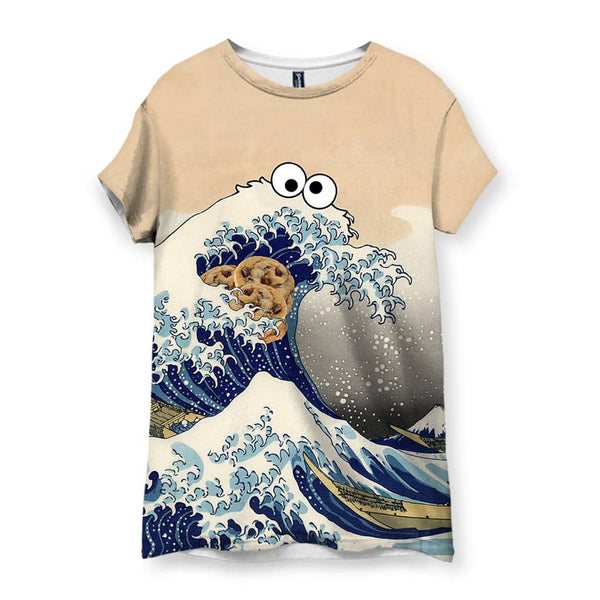 Through6 Shirtwascash - Cookie Wave Women's T-Shirt XL