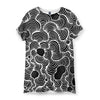 Color Wash Black & White Women's T-Shirt