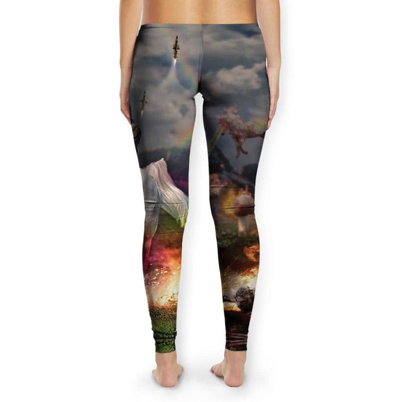 Rainbow Unicorn Kim Jong Un Women's Leggings