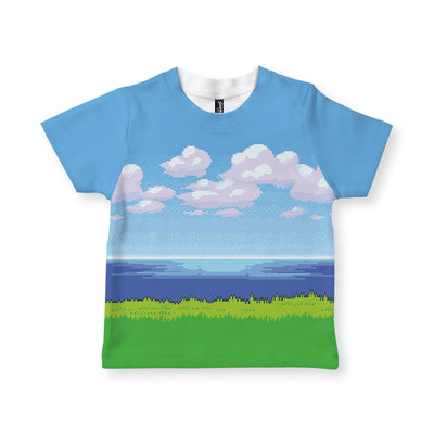 8-Bit Ocean Kid's T-Shirt