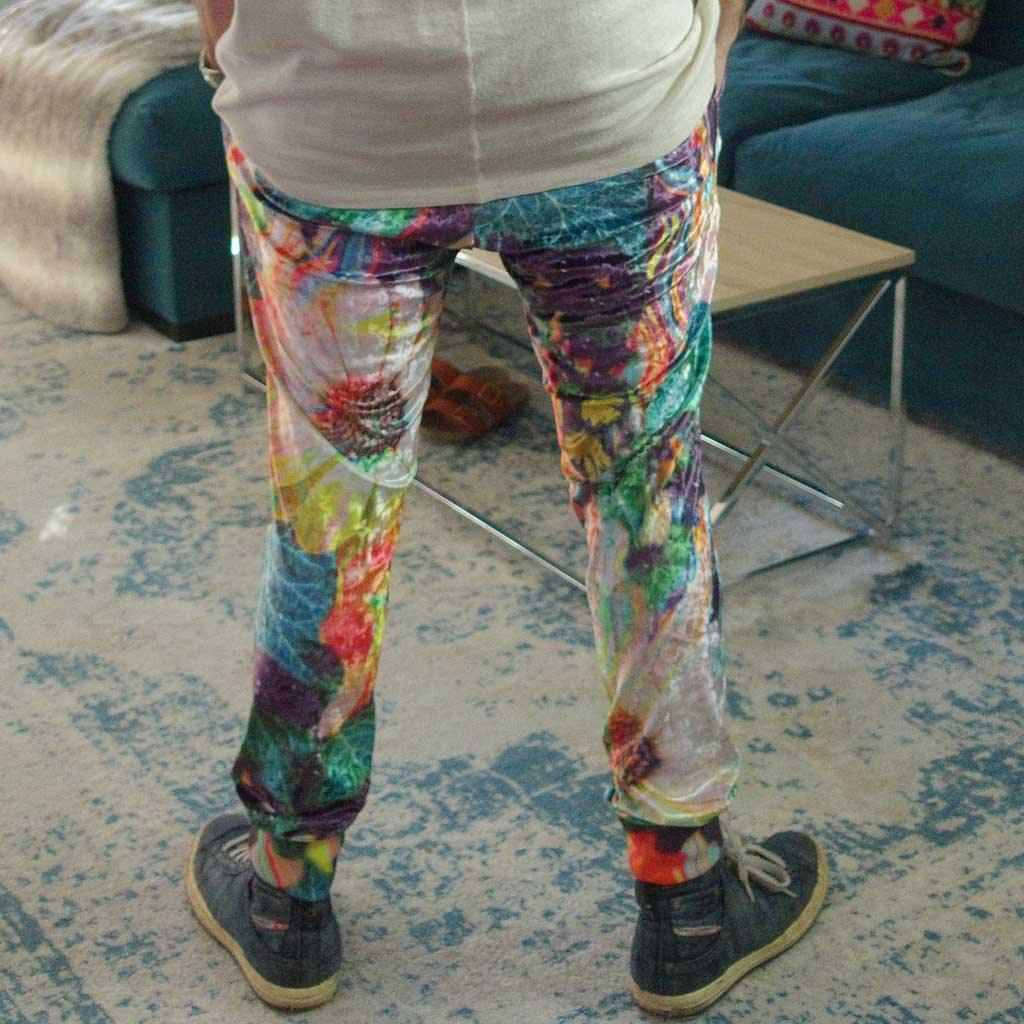 Floral Glitch Men's Joggers - Shirtwascash